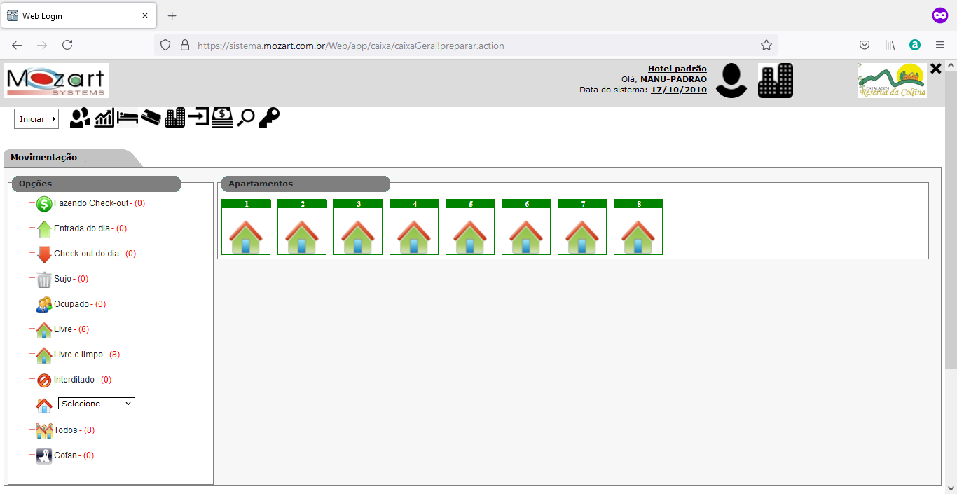 screenshot of Mozart Systems